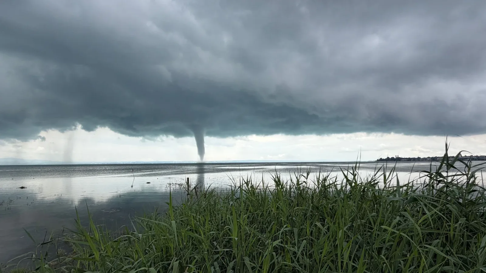 Amazing Tornado Over Lake Baden
