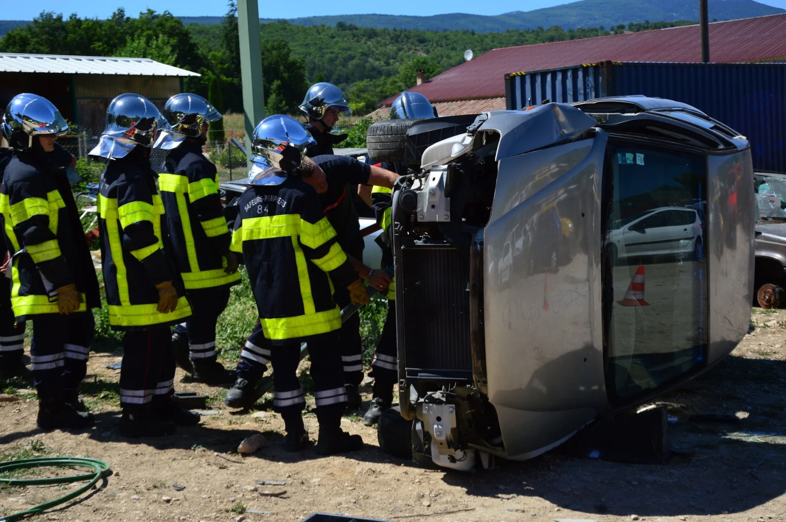 Meat Truck Overturns on Road: Rescue Operations Ongoing