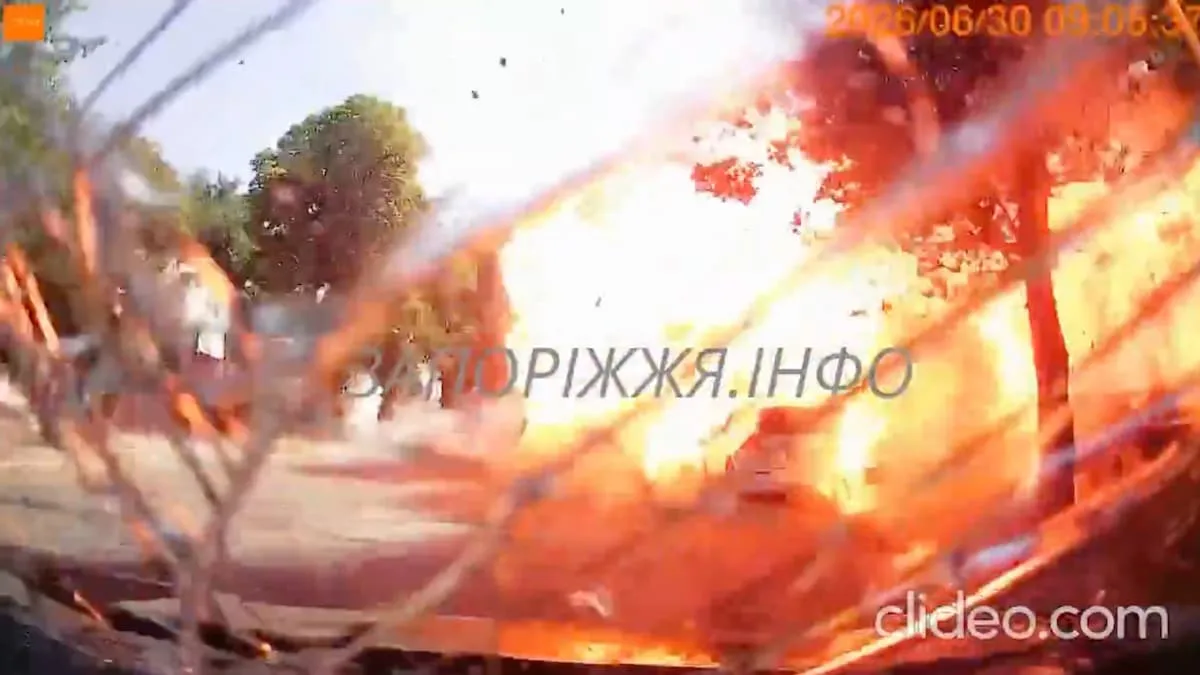 Lie or Truth? Direct Attack of Russian Drone on Car in Zaporizhia!