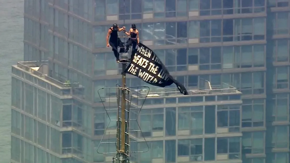 Love Above the Empire State: A Flag and a Message